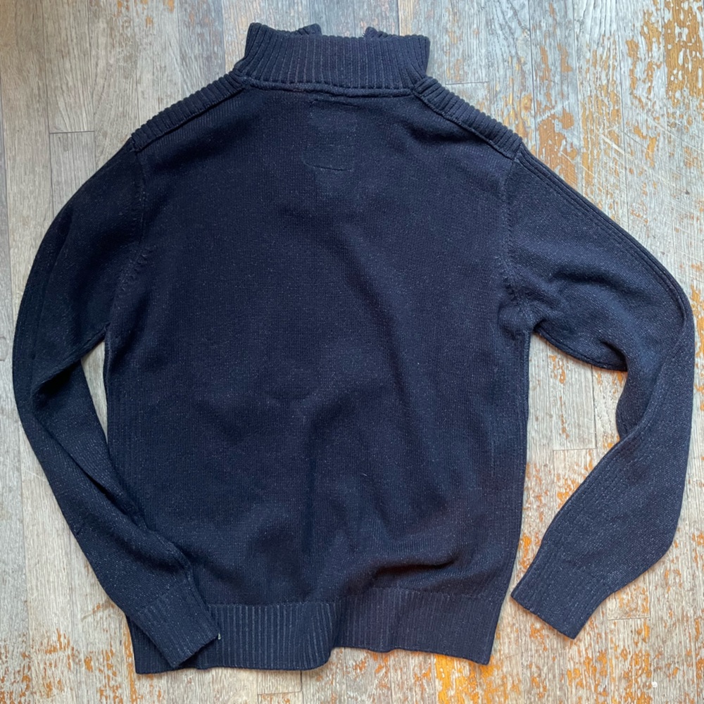 Black Pullover With Zipper Neck - image 3